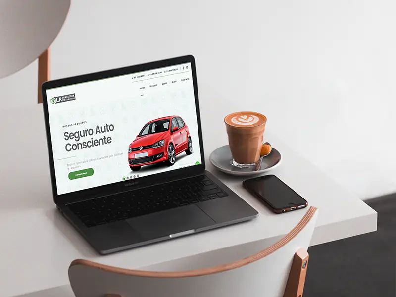Projeto LR Corretora de Seguros desenvolvido pela Flync
